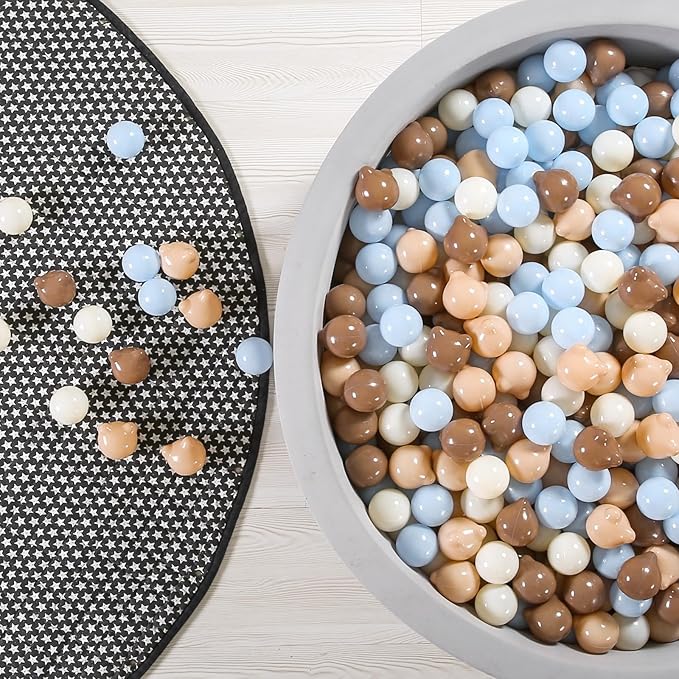 GOGOSO Bear Ball Pit Balls Shapes BPA Free Plastic Play Balls Crush Proof Kids Toddlers Baby Pastel Pelotas Toy Shaped Giant Friendship Bracelet