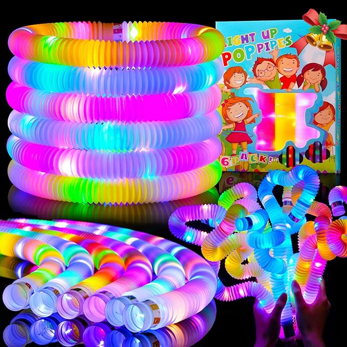 12 PCS Glow Sticks Pack,Glow in Dark Party Favor Supplies,Valentine Light Up Light up Bracelets Accessories for Toddlers,Neon Party Decorations for New Years Eve Birthday Camping