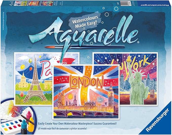 Ravensburger Aquarelle World Cities Arts and Crafts Kit