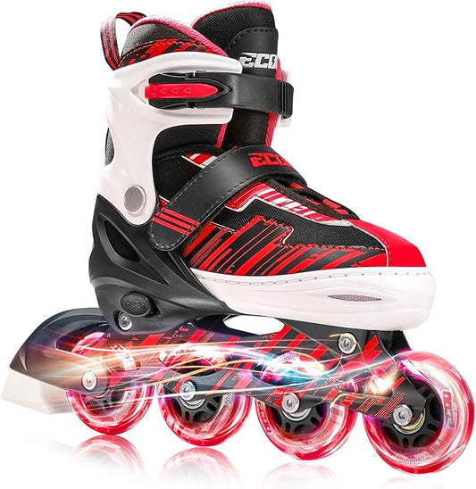 Adjustable Inline Skates Boys and Girls Ages 5-8 8-12 with Light up Wheels，Roller Skates for Kids Ages 4-12, Teen Skates for Beginner Outdoor and Indoor