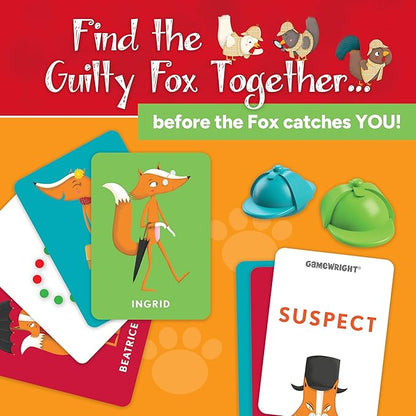 OUTFOXED, A CLASSIC WHO DUNNIT GAME FOR PRESCHOOLERS, 4 players