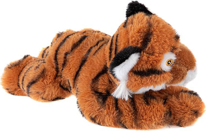 Wild Republic EcoKins Mini Tiger Stuffed Animal 8 inch, Eco Friendly Gifts for Kids, Plush Toy, Handcrafted Using 7 Recycled Plastic Water Bottles