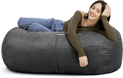 Jaxx Sofa Saxx Bean Bag Lounger, 4-Feet, Black