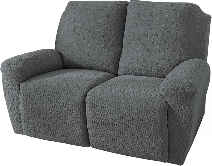 NORTHERN BROTHERS Loveseat Recliner Cover, Reclining Loveseat Covers, Love Seat Recliner Cover, Recliner Sofa Covers 2 Seater, Dark Gray