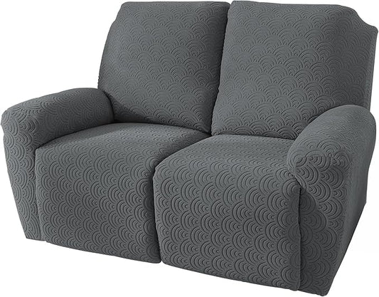 NORTHERN BROTHERS Loveseat Recliner Cover, Reclining Loveseat Covers, Love Seat Recliner Cover, Recliner Sofa Covers 2 Seater, Dark Gray