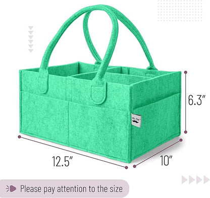 Mr. Pen- Baby Diaper Caddy Organizer, Green, Nursery Storage Bin and Car Organizer for Diapers and Baby Wipes
