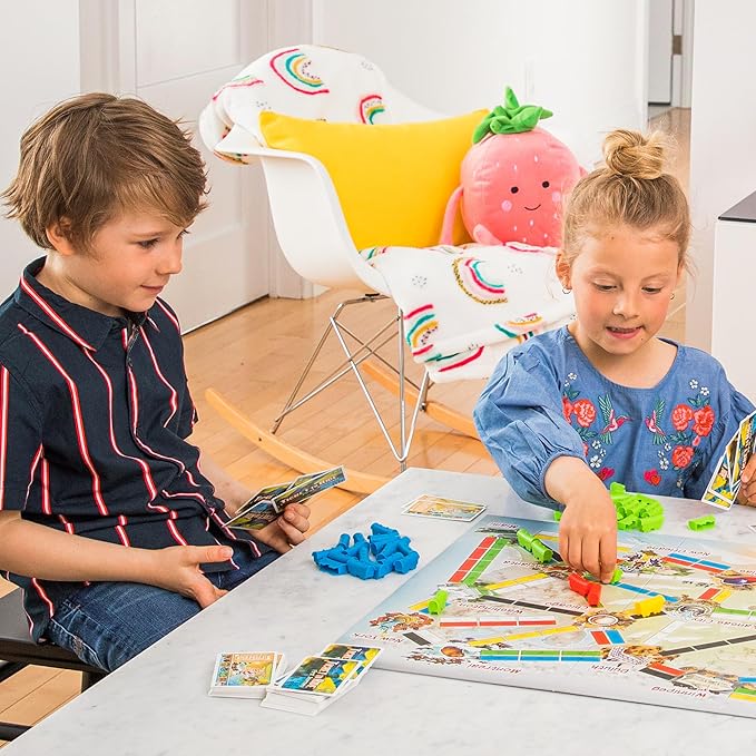 Ticket to Ride First Journey - Kids Train Board Game for Families, Strategy for Children, Board Games for Kids, Family Fun for Children & Families, 2-4 Players Ages 6+, 15-30 Min