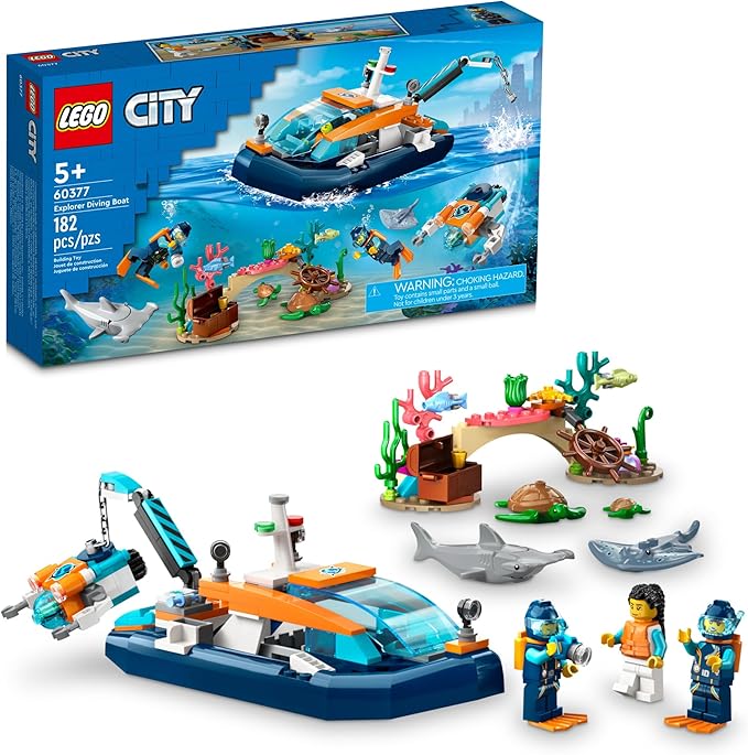 LEGO 60377 City Sea Explorer Boat Set