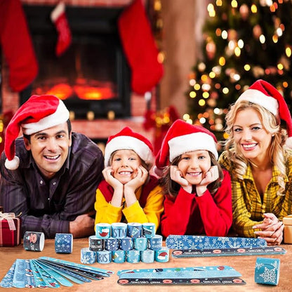 KIMOBER 48PCS Christmas Slap Bracelets,Assorted Snap Wristbands with Xmas Elements for Kids Party Favors