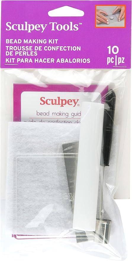 Sculpey Tools Bead Making Kit, Complete 10 piece set of polymer oven-bake clay jewelry making tools, DIY jewelry crafts, great for all skill levels