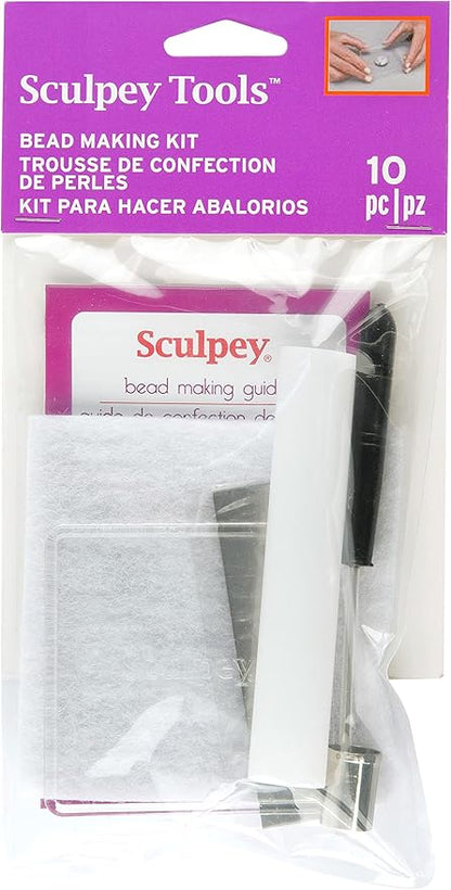 Sculpey Tools Bead Making Kit, Complete 10 piece set of polymer oven-bake clay jewelry making tools, DIY jewelry crafts, great for all skill levels