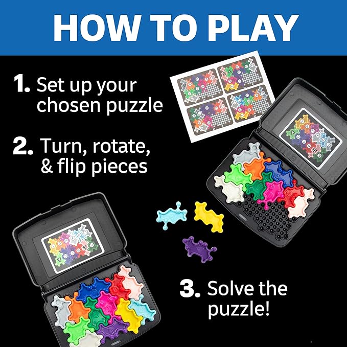Educational Insights Kanoodle Cosmic - Brain Teaser Puzzle Challenge Game for Kids, Teens and Adults, Travel Games for Kids Ages 7+