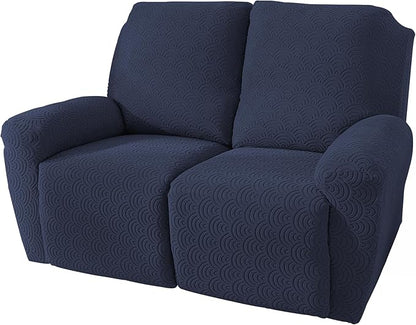 NORTHERN BROTHERS Loveseat Recliner Cover, Reclining Loveseat Covers, Love Seat Recliner Cover, Recliner Sofa Covers 2 Seater, Deep Blue