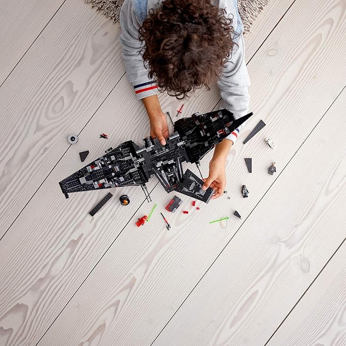 LEGO Star Wars: The Rise of Skywalker Kylo Ren’s Shuttle 75256 Star Wars Shuttle Action Figure Building Kit (1,005 Pieces)