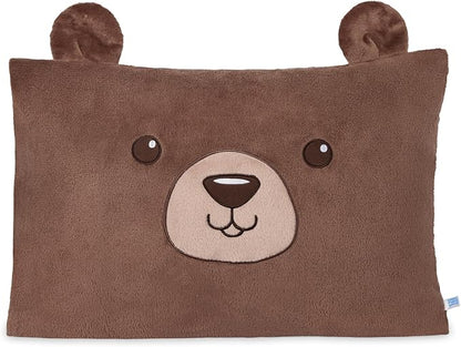 Saint Eve Kids Pillow Pals - Cute & Super Soft Animal Friends Decorative Fluffy Pillow Covers for Girls and Boys & Toddlers Beds, Playroom and Nap Time, Sensory Toys for Kids, Sunny the Bear
