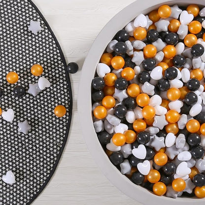 GOGOSO Ball Pit Balls,Plastics Balls for Ball Pit, Stars Hearts Shape for PastelBall for Toddlers Kids