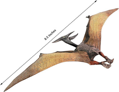 Gemini&Genius Pterosaur Dinosaur Toy for Kids, Pterodactyl Dinosaur Figure Gift- Stocking Stuffers, Party Favor, Goodie Bag Fillers, Cup Cake Toppers for Kids