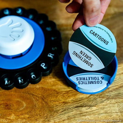 The Original Tapple Mini, Travel Sized Word Game for Family & Kids, Choose a Category & Race Against Time, Portable Pop Wheel With 36 Cards, Fun Educational Toy & Game for Ages 8+, Quick Play Anywhere