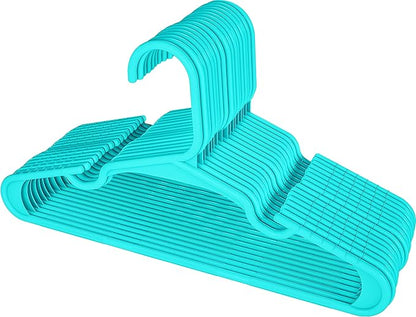 Utopia Home 20 Pack Kids Hangers - 11.5 Inch Plastic Baby Hangers for Closet - Childrens Hanger for Clothes & Infant Hanger for Closet - Ideal for Everyday Standard Use (Teal)