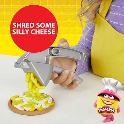 Play-Doh Kitchen Creations Stamp 'n Top Pizza Oven Toy, 5 Modeling Compound Colors, Back to School Classroom Supplies, Play Food & Cooking Toys for Kids, Preschool Toys, Ages 3+