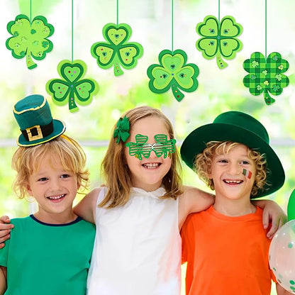 Malhaii St Patricks Day Crafts for Kids Adults, 24Set Foam Stickers Craft Kits Shamrock St. Patrick’s Day Decorations Gifts for Kids Party Games Prizes Saint Patricks Day Arts and Crafts for Kids