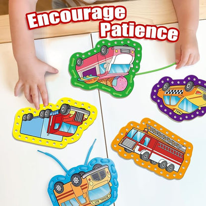 Quilinz Lacing Cards,Sewing Kit for Kids,Fine Motor Toys,Shoe Tying Practice,Classroom Must Haves,Manipulatives for Preschoolers,Homeschool Supplies,Preschool Learning Activities,Toddler Crafts