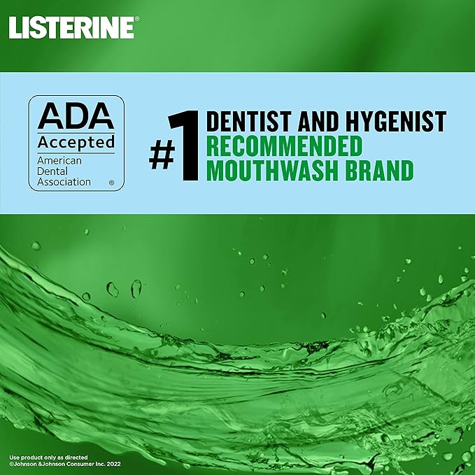 Listerine Smart Rinse Kids Mouthwash, ADA Accepted, Alcohol-Free Anticavity Sodium Fluoride Mouthwash, Oral Rinse for Dental Cavity Protection, Mint Shield Flavor for Children's Oral Care, 500 mL