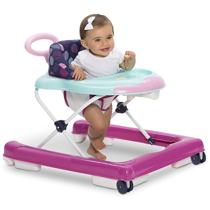 Delta Children First Exploration 2-in-1 Activity Walker - with Music, Removable Play Tray, Push Walker Mode, Machine-Washable, Orbit
