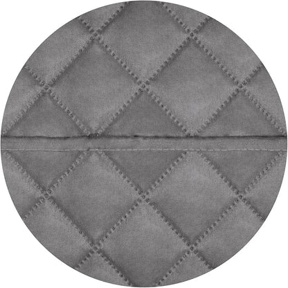 PureFit Reversible Quilted Sofa Cover, Water Resistant Slipcover Furniture Protector, Washable Couch Cover with Non Slip and Elastic Straps for Kids, Dogs, Pets (Oversized Loveseat, Gray/Gray)