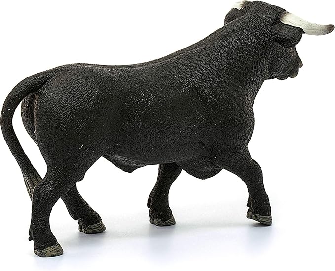 Schleich Farm World, Animal Toys for Boys and Girls 3 and Above, Black Bull Cow Toy Figurine, Ages 3+, Multicolor, 3.5 Inch