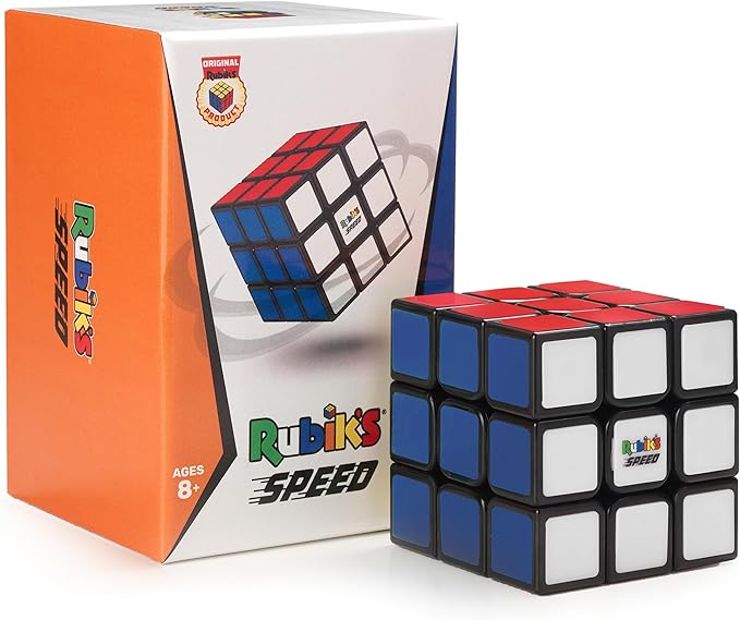 Rubik’s Cube, 3x3 Magnetic Speed Cube, Super Fast Problem-Solving Challenging Puzzle Fidget Toy Travel Game Brain Teaser for Adults & Kids Ages 8+
