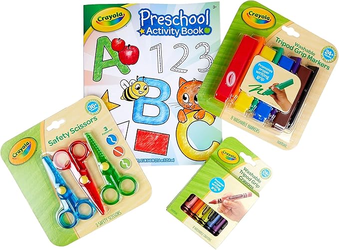 Crayola Young Kids Art Supplies Bundle, Art Set for Girls and Boys, Gifts For Toddlers, 36 Months [Amazon Exclusive]