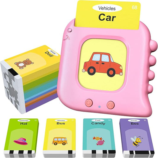 Talking Flash Cards,Kids Toddler Flash Cards with 240 Sight Words,Montessori Toys,Autism Sensory Toys,Speech Therapy Toys,Learning Educational Gifts for Age 1 2 3 4 5 Years Old Boys and Girls