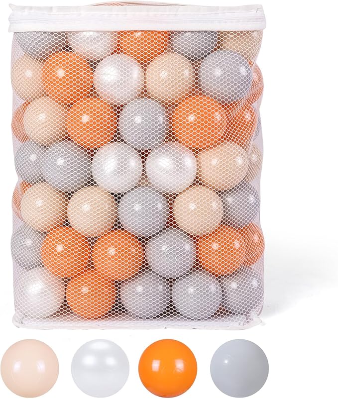 GOGOSO Ball Pit Balls for Toddles, Kids Plastic Balls for BallPit, Pool, Baby Party Accessories, Birthday Decoration 50 100 200 500 1000