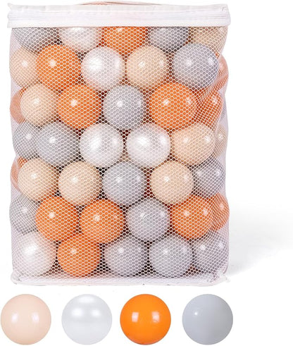 GOGOSO Ball Pit Balls for Toddles, Kids Plastic Balls for BallPit, Pool, Baby Party Accessories, Birthday Decoration 50 100 200 500 1000