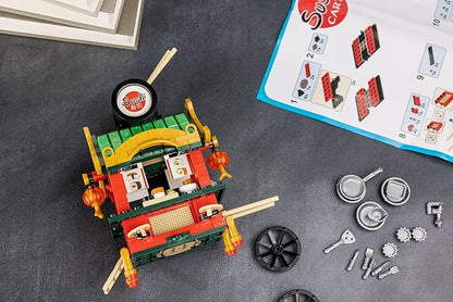 Brick Loot Exclusive Sushi Cart Bar Custom Designed Model Compatible with Major Block Brands Fun and Creative Boys and Girls Building Set