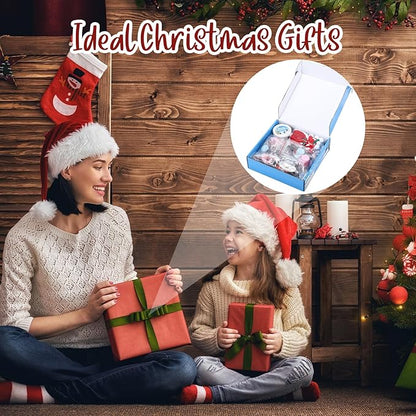 Aneco 10 Pack Christmas Melting Snowman DIY Craft Kit Build Snowman Toys Foam Putty Snowman Making Decorating Kit Xmas Gift for Kids Christmas Stocking Stuffers and Winter Party Supplies