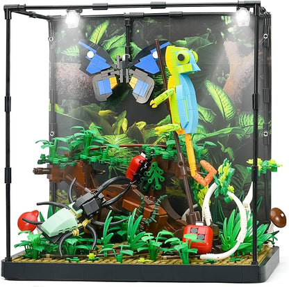 Flower Insects Collection Building Set for Kids, Animals Insect Creative Model Building Toys,with Chameleon,Ladybug,Butterfly,Birthday Gift for Adults and Boys 8 10 14+(1358PCS)