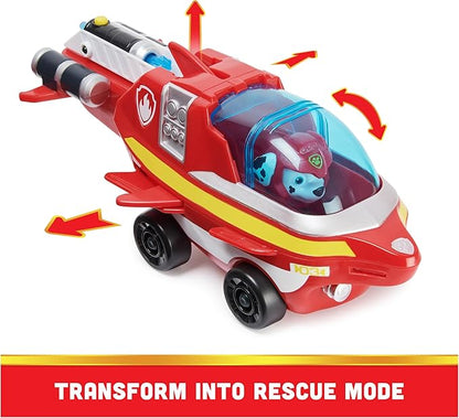 Paw Patrol Aqua Pups Marshall Transforming Dolphin Vehicle with Collectible Action Figure, Kids Toys for Ages 3 and up