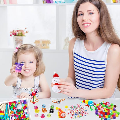 Itopstar Arts and Crafts for Kids -5000pcs+ Art Supplies Kids Art Supplies Great for School, Homeschool and Kindergarten DIY Crafting Projects-Giant Craft Box for Kids Art Supplies