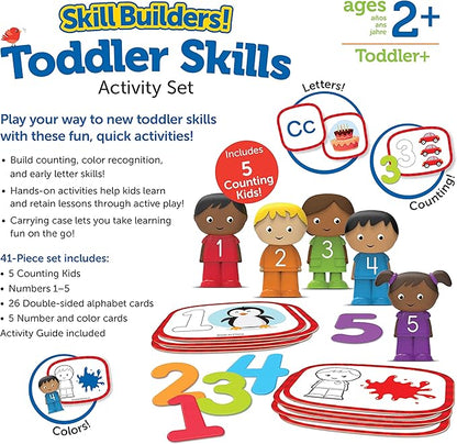 Learning Resources Skill Builders! Toddler Skills - Toddler Learning Materials, Homeschool Preschool Supplies, Teaching Cards for Toddlers, Ages 2+,41 Piece Set