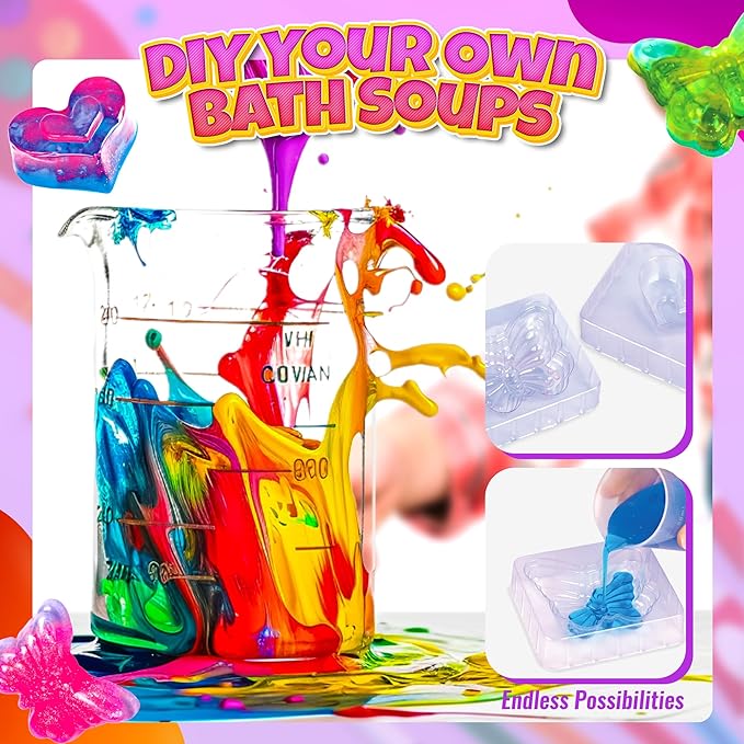 Soap Making Kit for Kids - Crafts Activity Science Toys Kits, Science STEM DIY Educational Art Crafts Gift Set for Boys and Girls - Make Your Own Soap Kits Craft Toys for Kids Ages 6-12