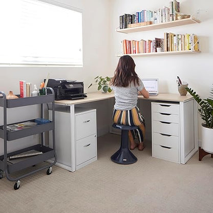 ECR4Kids ACE Active Core Engagement Wobble Stool, 18-Inch Seat Height, Flexible Seating, Navy