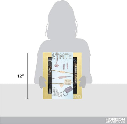 STMT D.I.Y. Hand Stamped , DIY Personalized Stamp Jewelry, Great Teenage Birthday Gift, Unique Handmade Jewelry & Name Plates, Bead Kits for Kids, Teens & Adults Ages 14+