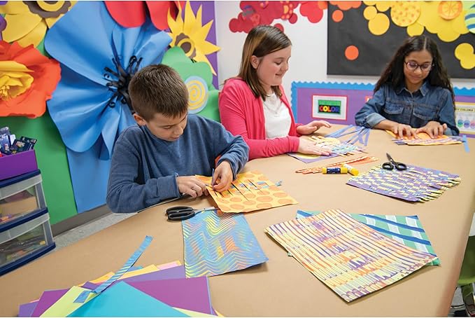 Tru-Ray® Heavyweight Construction Paper, Electric Orange, 12" x 18", 50 Sheets