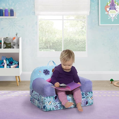 Delta Children - Disney Frozen Cozee Buddy Flip-Out Kids Chair, Purple