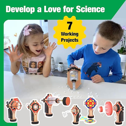 Butterfly EduFields 7in1 Electric Motor Robotic Science Kits for Kids Ages 6 8 10, DIY STEM Toys for Kids, Science Experiment Kits for Boys & Girls | Ultimate Electricity Kit
