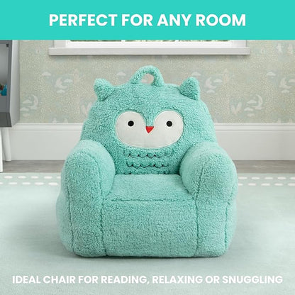 Delta Children Owl Cozee Buddy Chair, Teal