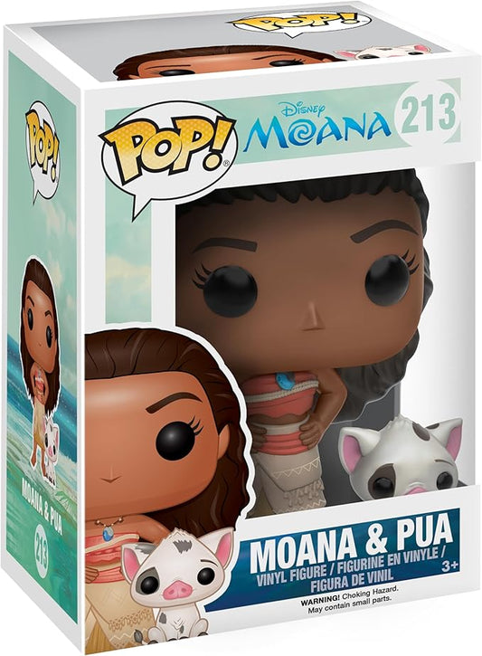 Funko POP Disney: Moana - Moana & Pua Action Figure, Brown, Standard