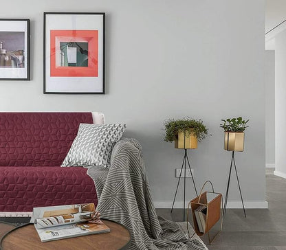 Ameritex Couch Sofa Slipcover 100% Waterproof Nonslip Quilted Furniture Protector Slipcover for Dogs, Children, Pets Sofa Slipcover Machine Washable (Burgundy, 78'')